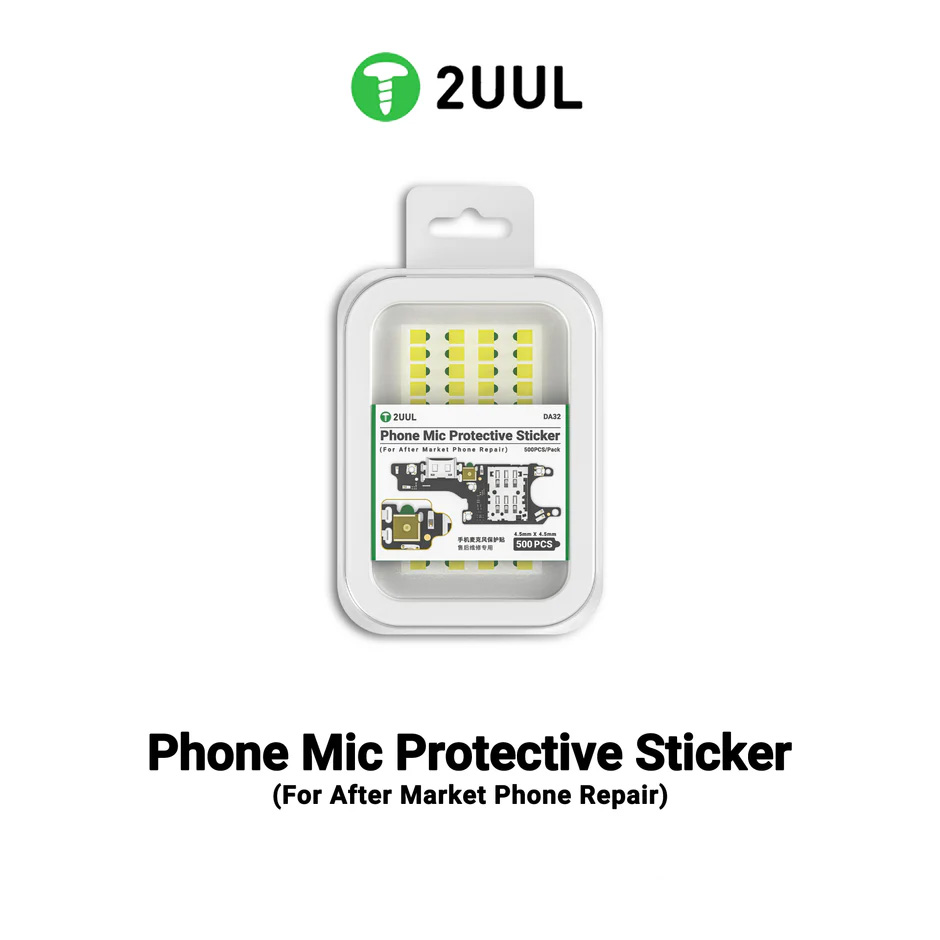2UUL DA32 Phone Mic Protective Sticker (For After Market Phone Repair)