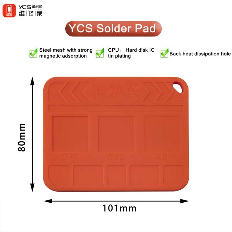 YCS SLD01 Solder Pad – Durable Heat-Resistant Silicone Pad