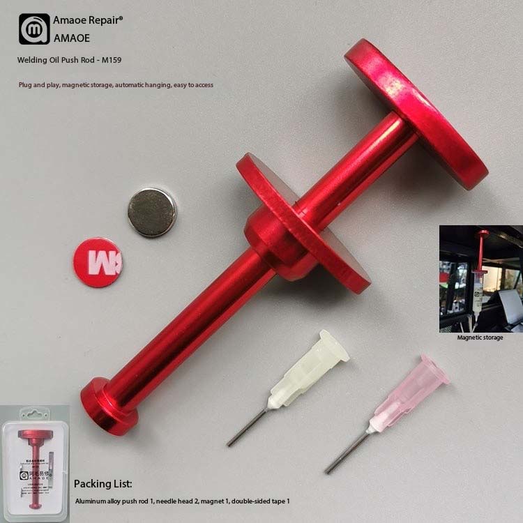 Amaoe M159 Welding Oil Aluminum Alloy Push Rod / Syringe