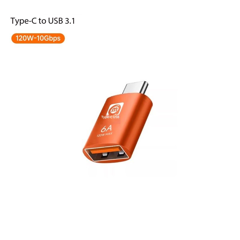 AMAOE Type-C to USB 3.1 Adapter (120W, 10Gbps, 6A Max)