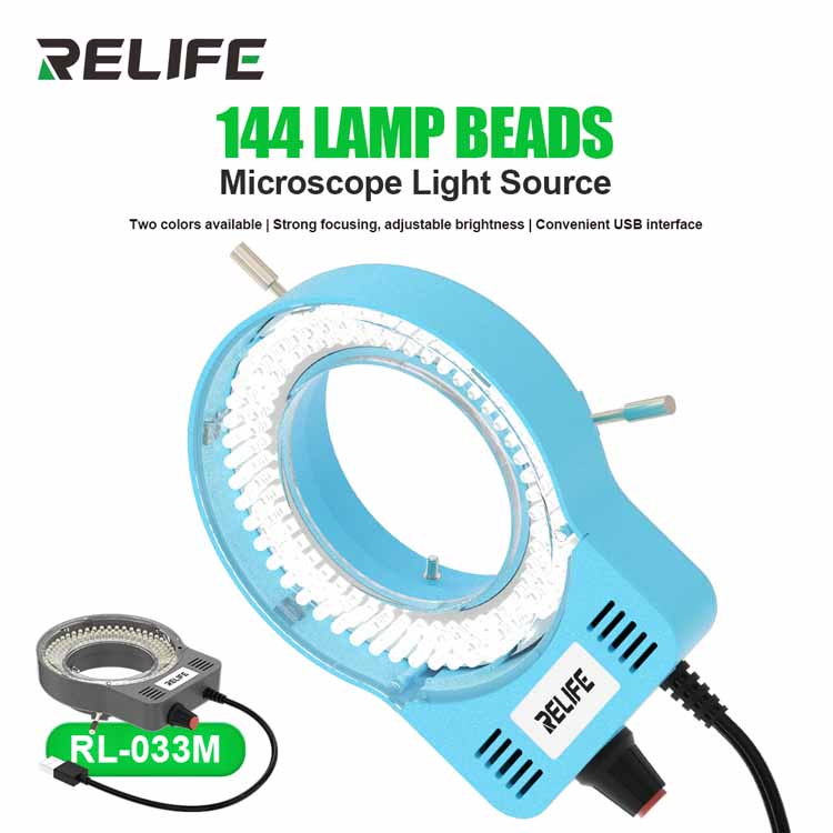 RELIFE RL-033M Microscope Ring Light – 144 LED Beads