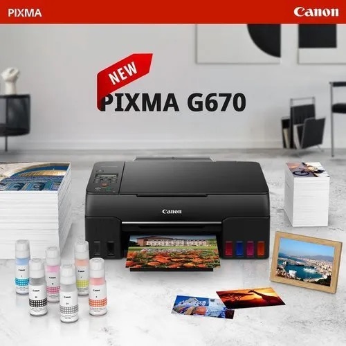 Canon Pixma G670 All-In-One 6-Colour Ink Tank Wi-Fi Photo Printer