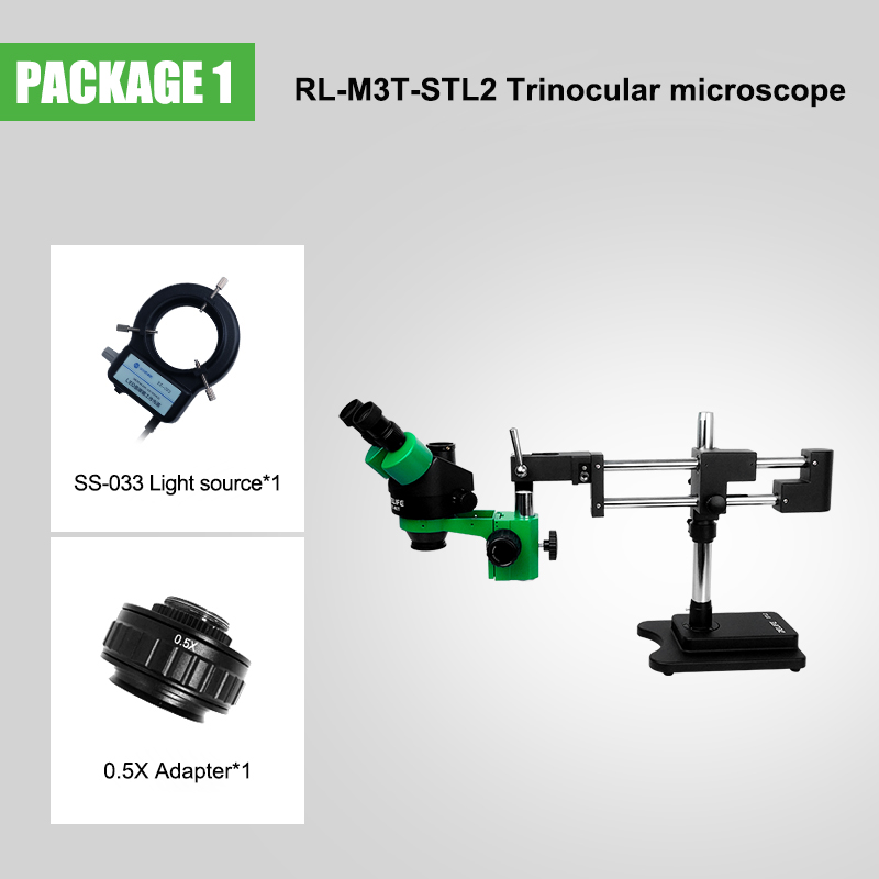 RELIFE RL-M3T-STL2  TRINOCULAR HD STEREO MICROSCOPE WITH STL2 BASE