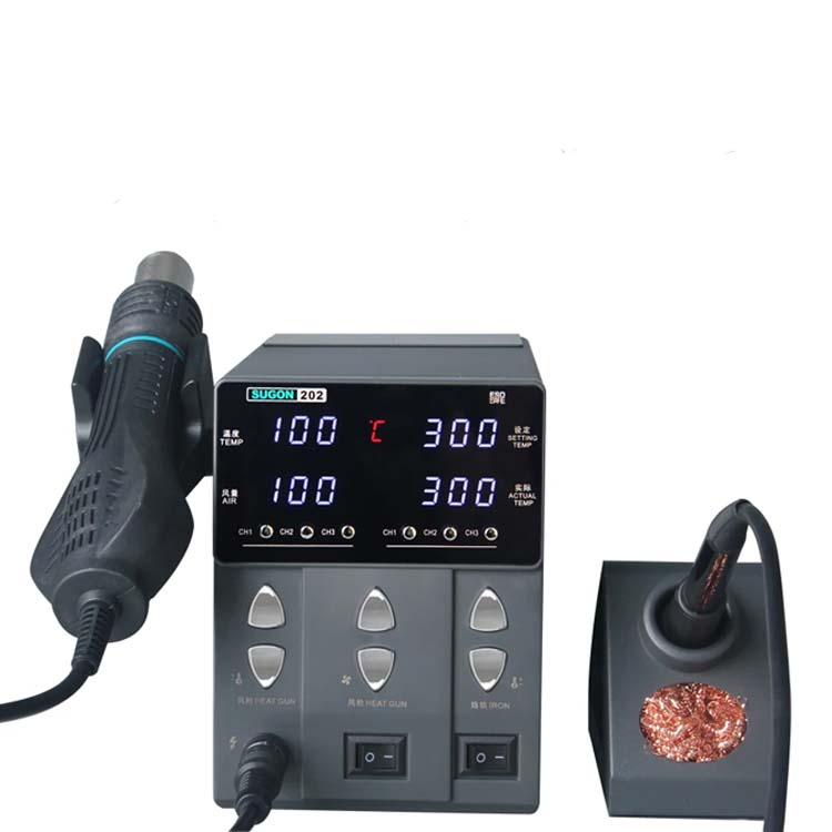 SUGON 202 760W Rework and Soldering Station 2 in 1 Combination