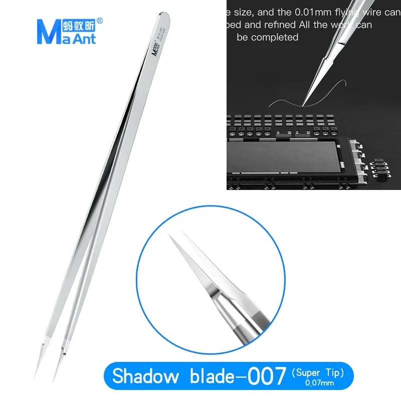 MaAnt Shadow Blade-007 Precision Tweezer (Super Tip 0.07mm)