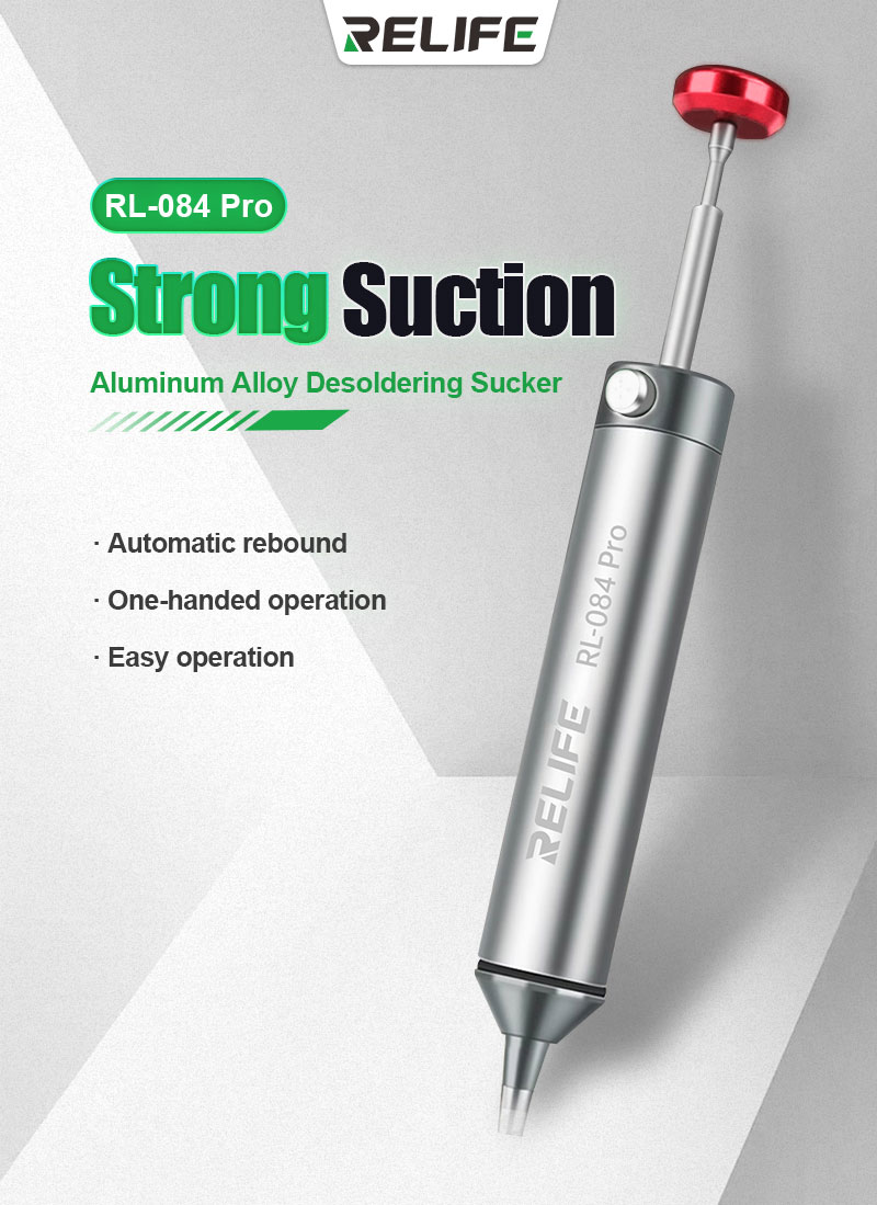RELIFE RL-084 Pro Aluminum Alloy Anti-scalding Desoldering Sucker