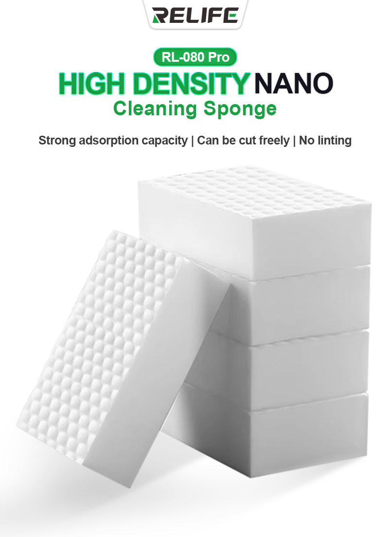 RELFEI RL-080 PRO 18PCS High Density Nano Cleansing Sponge Set 