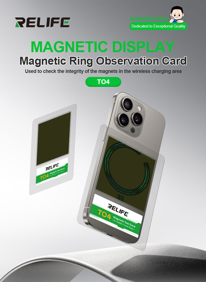 RELIFE TO4 Magnetic Test Card for Mobile Phone Repair