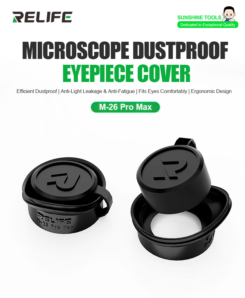 Relife M-26 Pro Max Dustproof Anti-Light Leakage Soft Silicone Microscope Eyepiece Cover